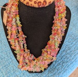 Natural Stone Multicolor With Magnetic Clasp For Ease.